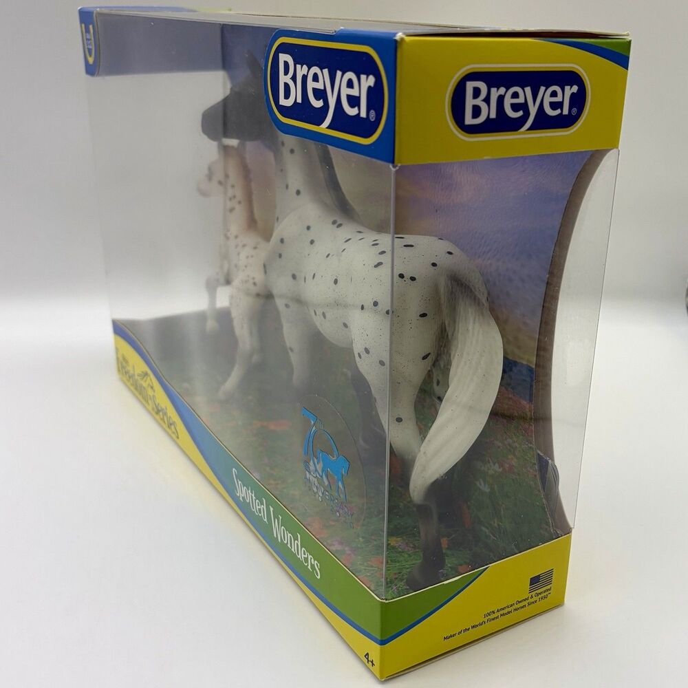 Breyer #62207 Spotted Wonders Knabstrupper & Foal Freedom Series White Brown NEW - Picture 10 of 12